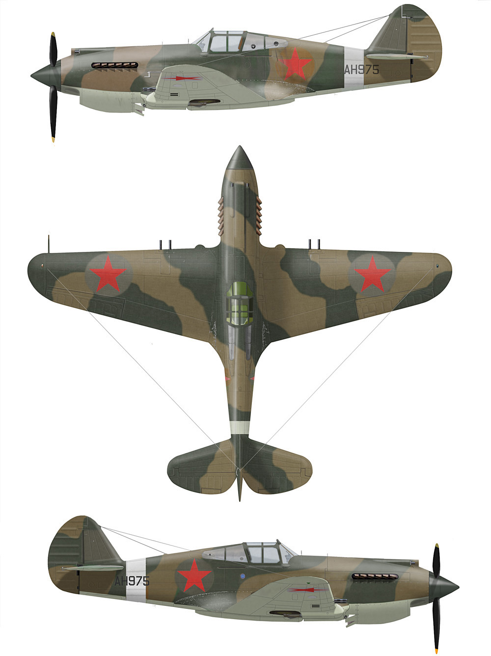 Easy Model 1/72 RAF P-40B/C Tomahawk 250th Sqn 11B 1941 North Africa #37208 